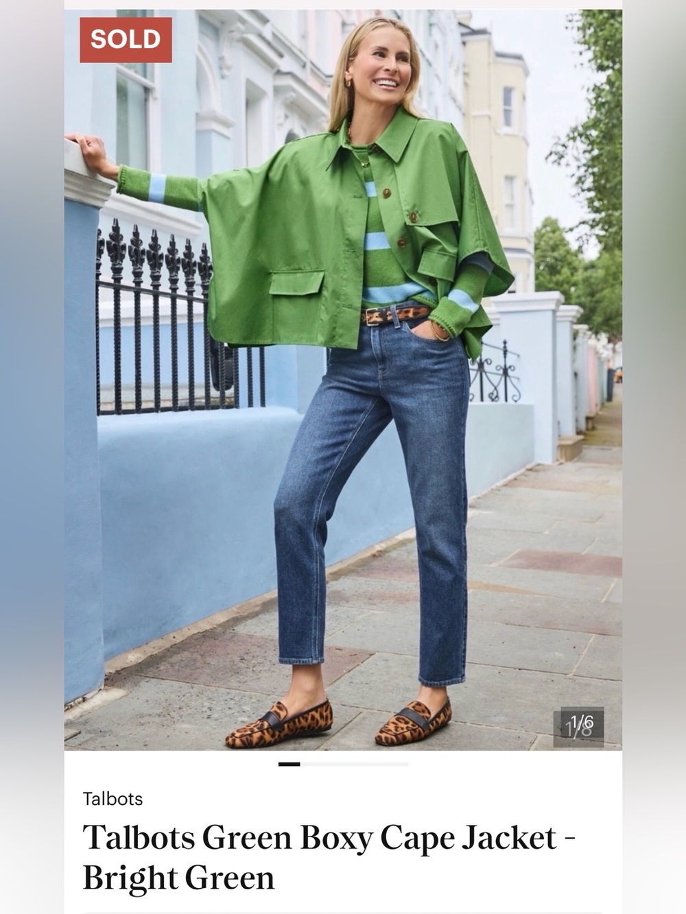 Talbots - short trench cape jacket